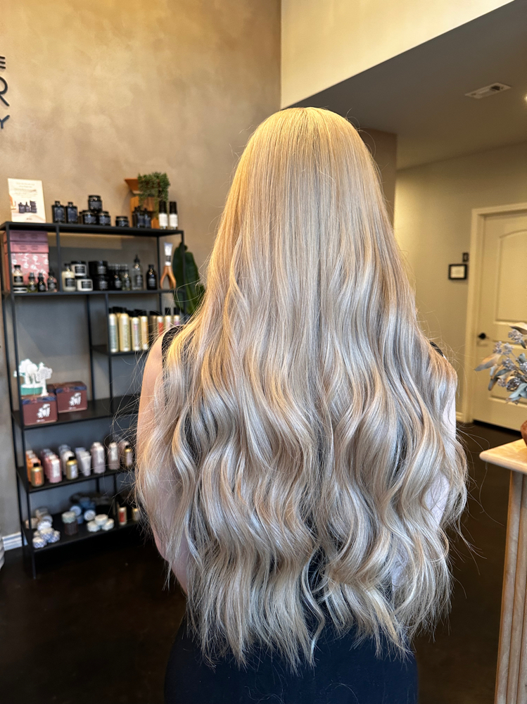 Bleach Root touch up / All Over at Brittani Anderson in Denison, TX