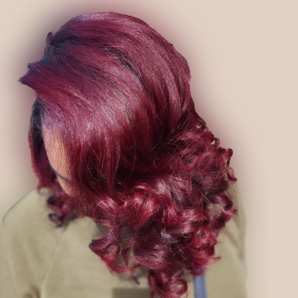 Healthy Silk Press with Olaplex at Touch of Heaven Artistry in Humble, TX