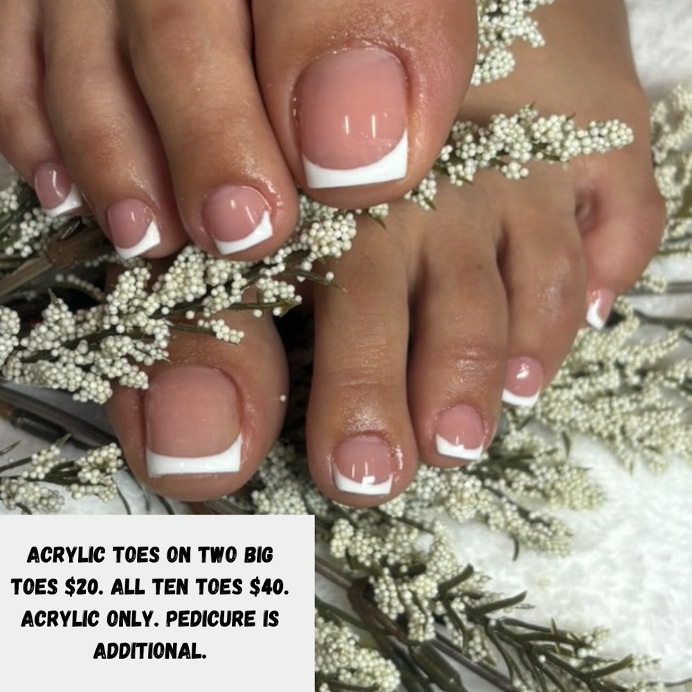 Acrylic Toes $10 Each or $40 All 10