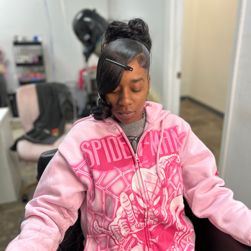 Ponytail Updo at MoeeMadness in Portsmouth, VA