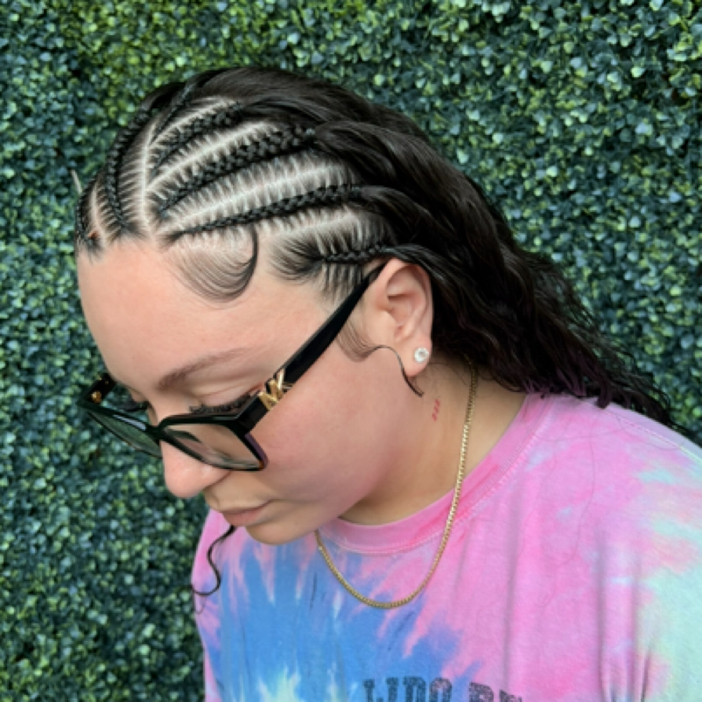 Half Head Braids 6-8 at Perla’s Nails in Orlando, FL