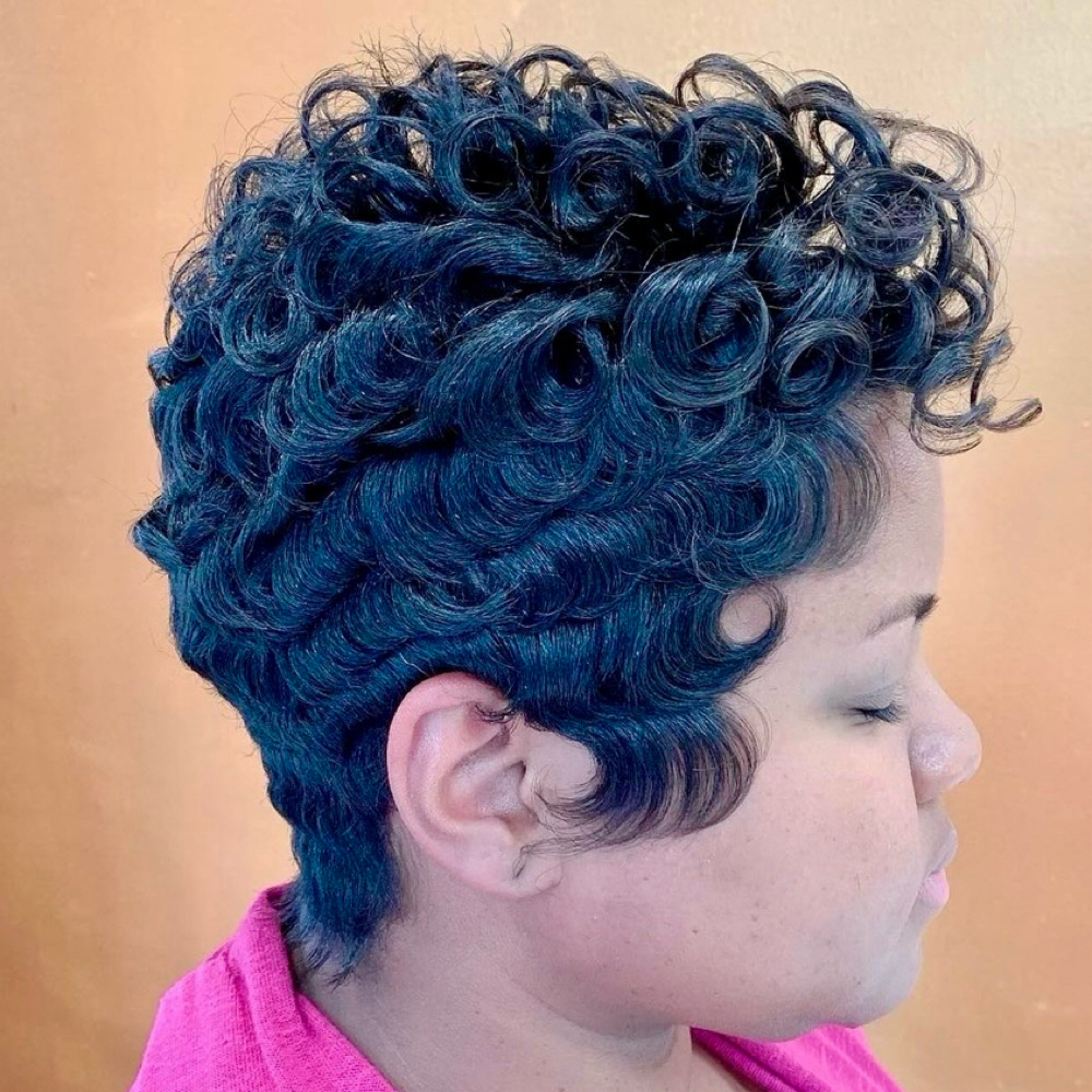 Shampoo/Style (relaxed hair) at At Salon122 in Duncanville, TX