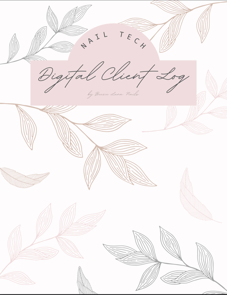 Nail Tech Digital Client Log