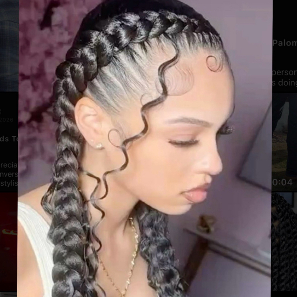 2 Boho braids at By Paloma Blanca in Laurel, MD