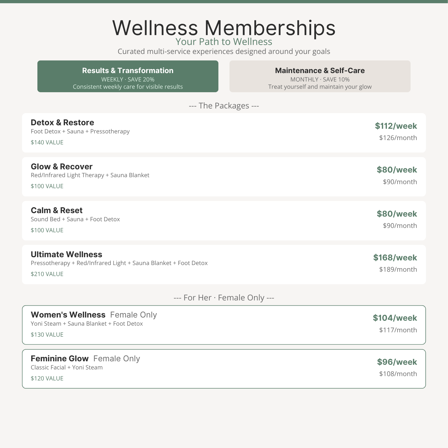 DETOX AND RESTORE  MEMBERSHIP at Body Essentials HSV, Wellness and Beauty LLP in Huntsville, AL