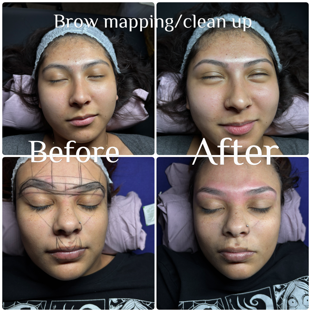 Brow Mapping And Clean Up