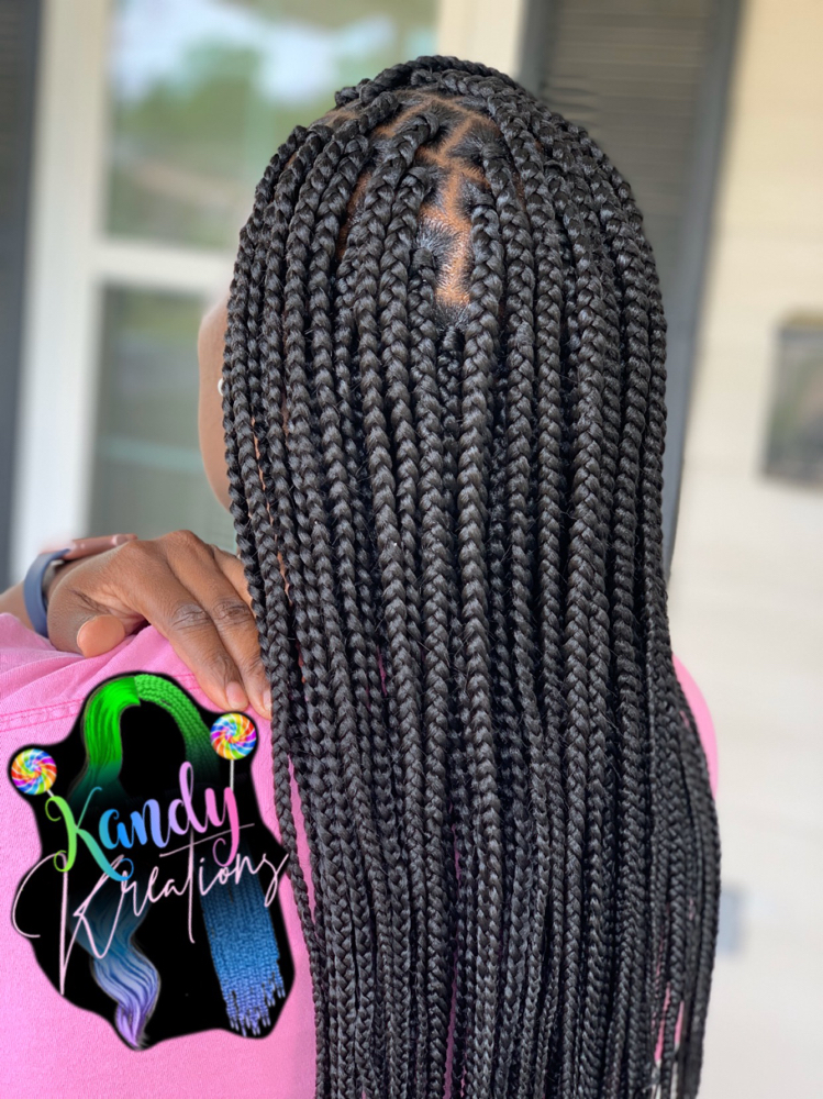 Smedium Box Braids (midback)