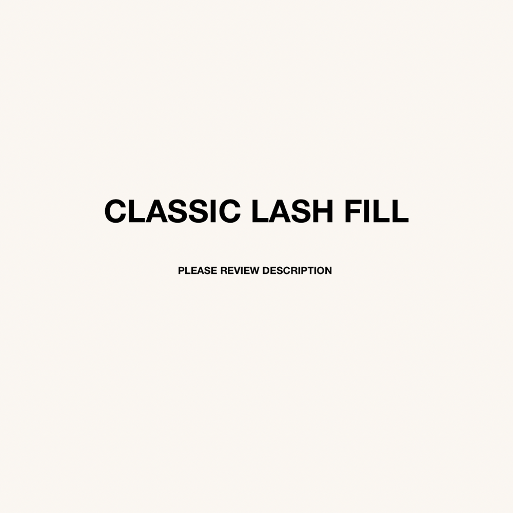 CLASSIC LASH FILL