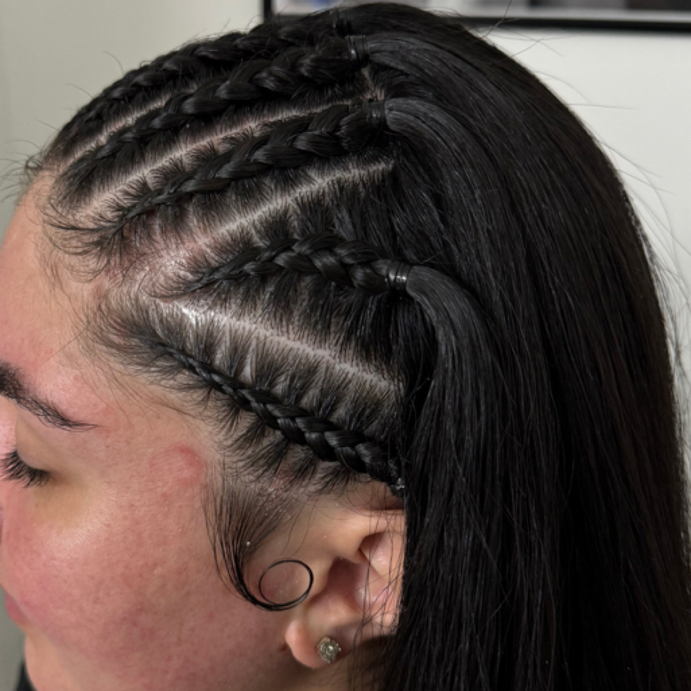 Braids w/ Cynthia at Tips&Clips Hair&Nails in lincoln park, MI