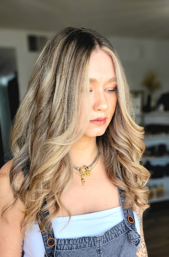 All Over Balayage Highlights