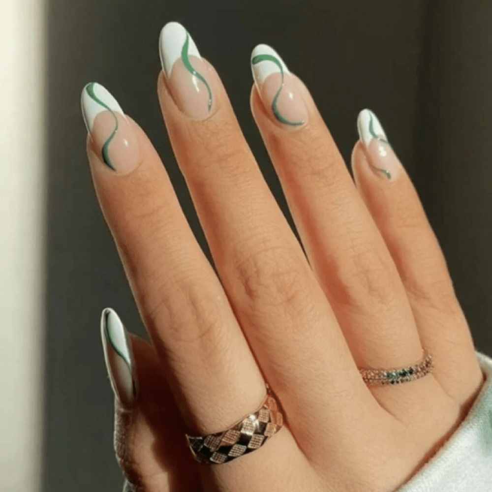 French Tip w/ a Twist at Clawed By Kat in Kingsport, TN