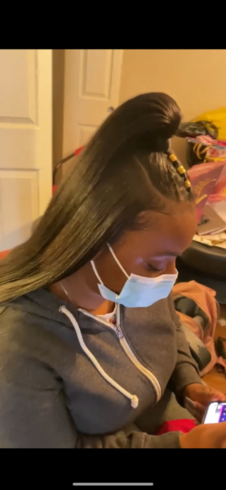 Quick Weave Up Down Or 2braids