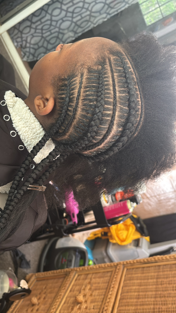 6 Stitch Cornrow at F&HBeautyllc in Chattanooga, TN