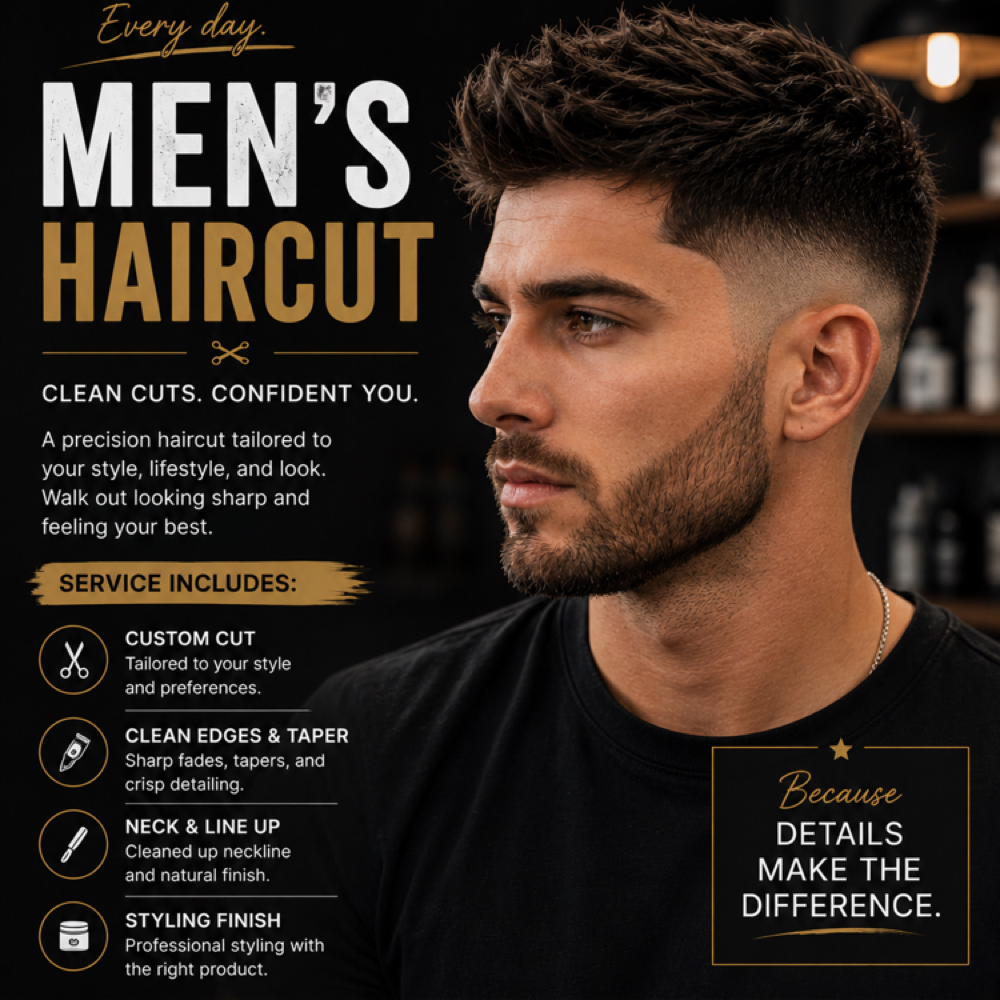 Men's Haircut at Lauren A Stylist in Thomasville, GA