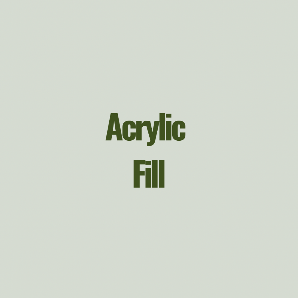 Acrylic Fill at Center Street Studio in Sebewaing, MI