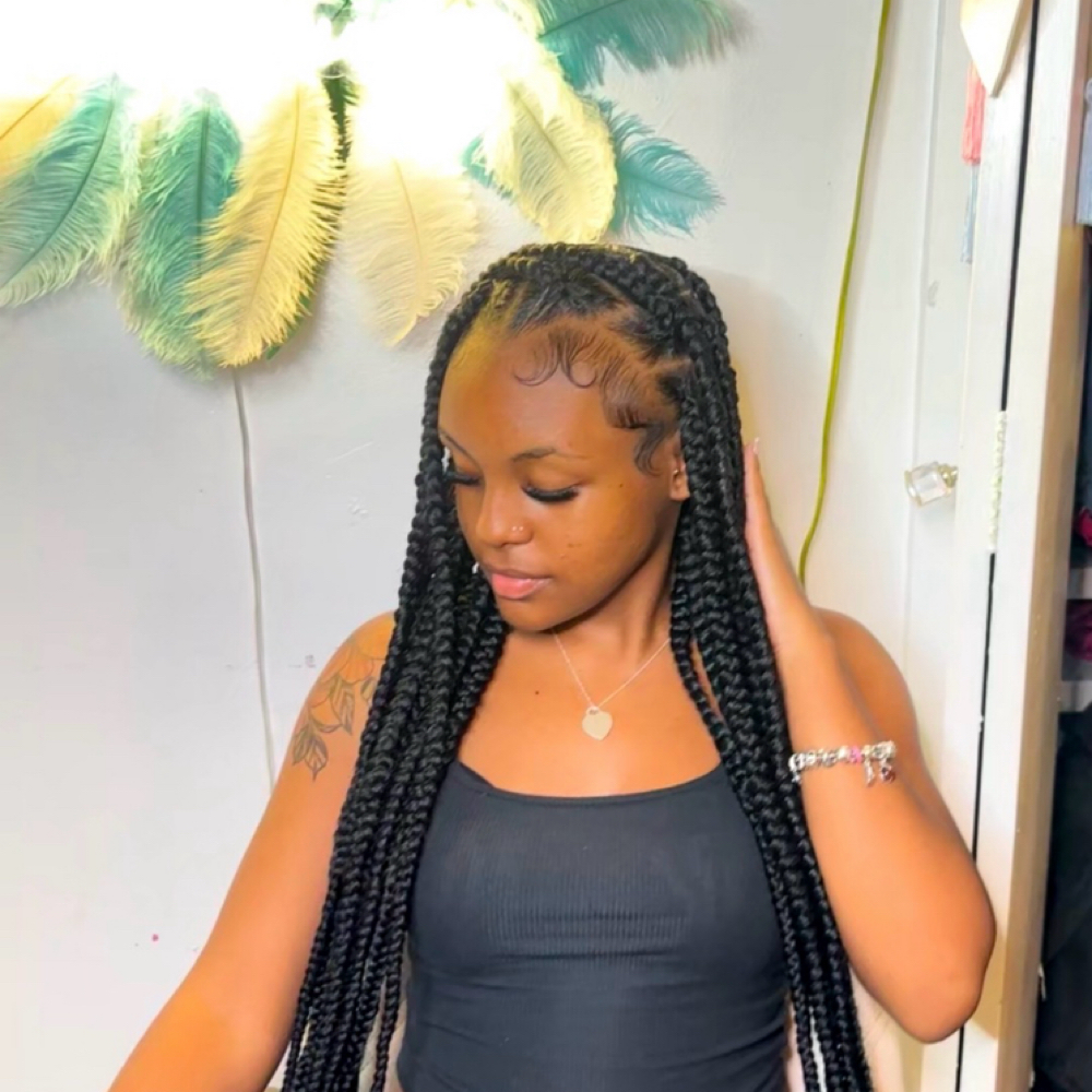 Jumbo Knotless Braids: Butt Length at THEZOEWAYY in Park Forest, IL