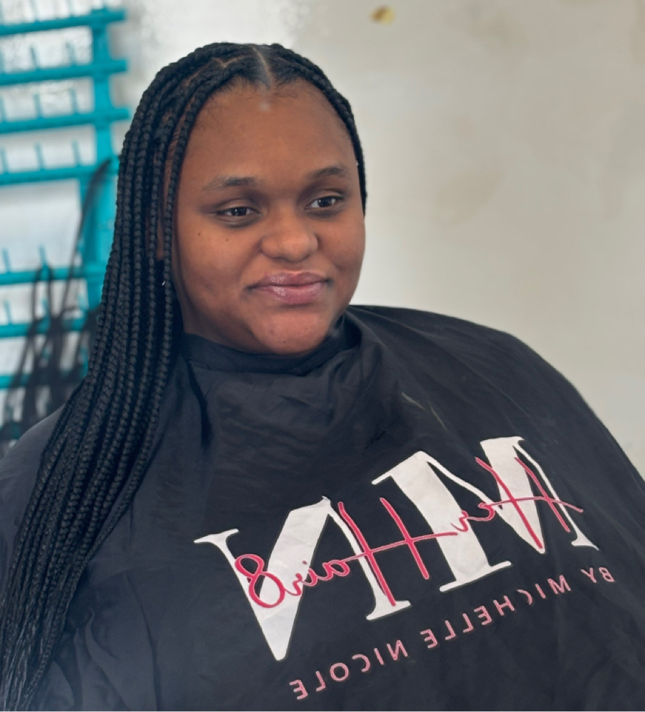 Medium knotless braids