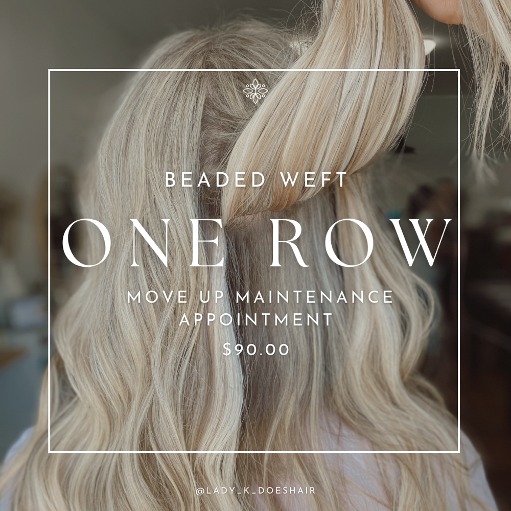 One Row Beaded Weft Move Up