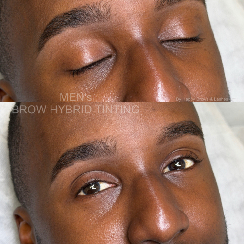 MEN’s BROW HYBRID TINTING at Happy Brows & Lashes - AMARILLO EYEBROWS in Amarillo, TX