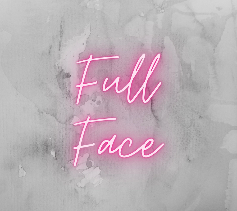 Full Face Not Including Brows