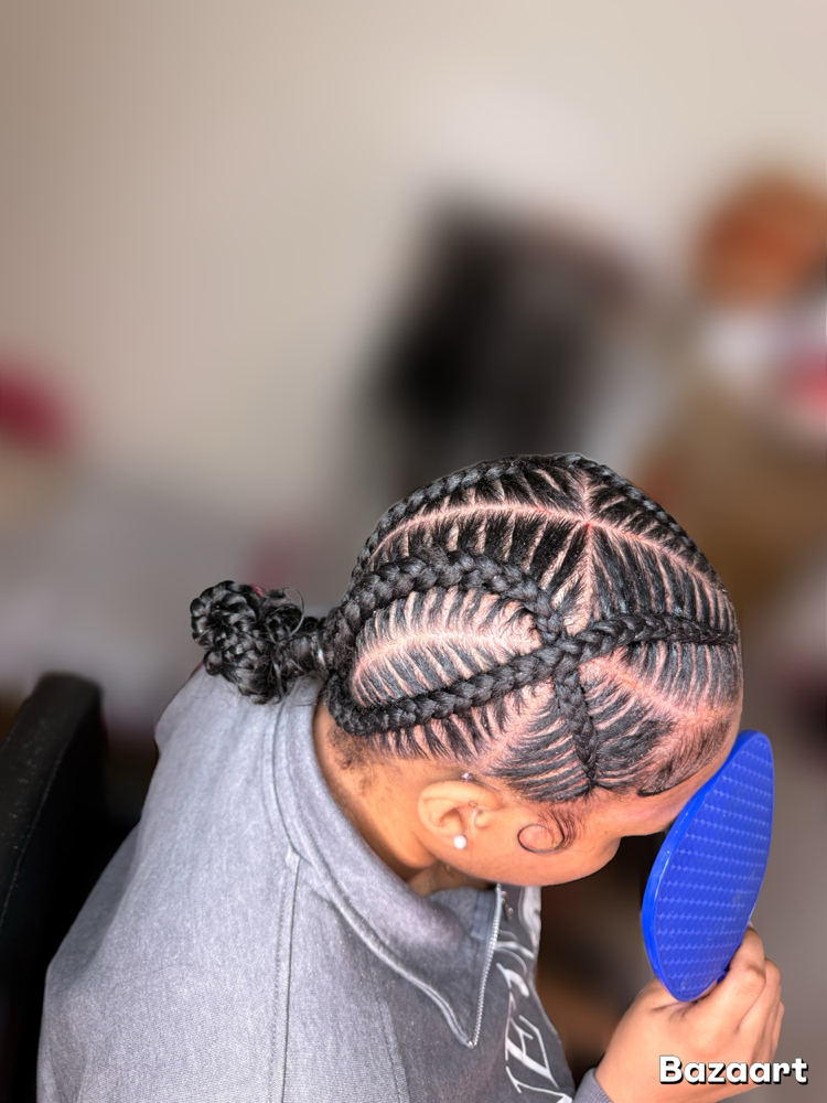 Criss Cross Stitch Bun