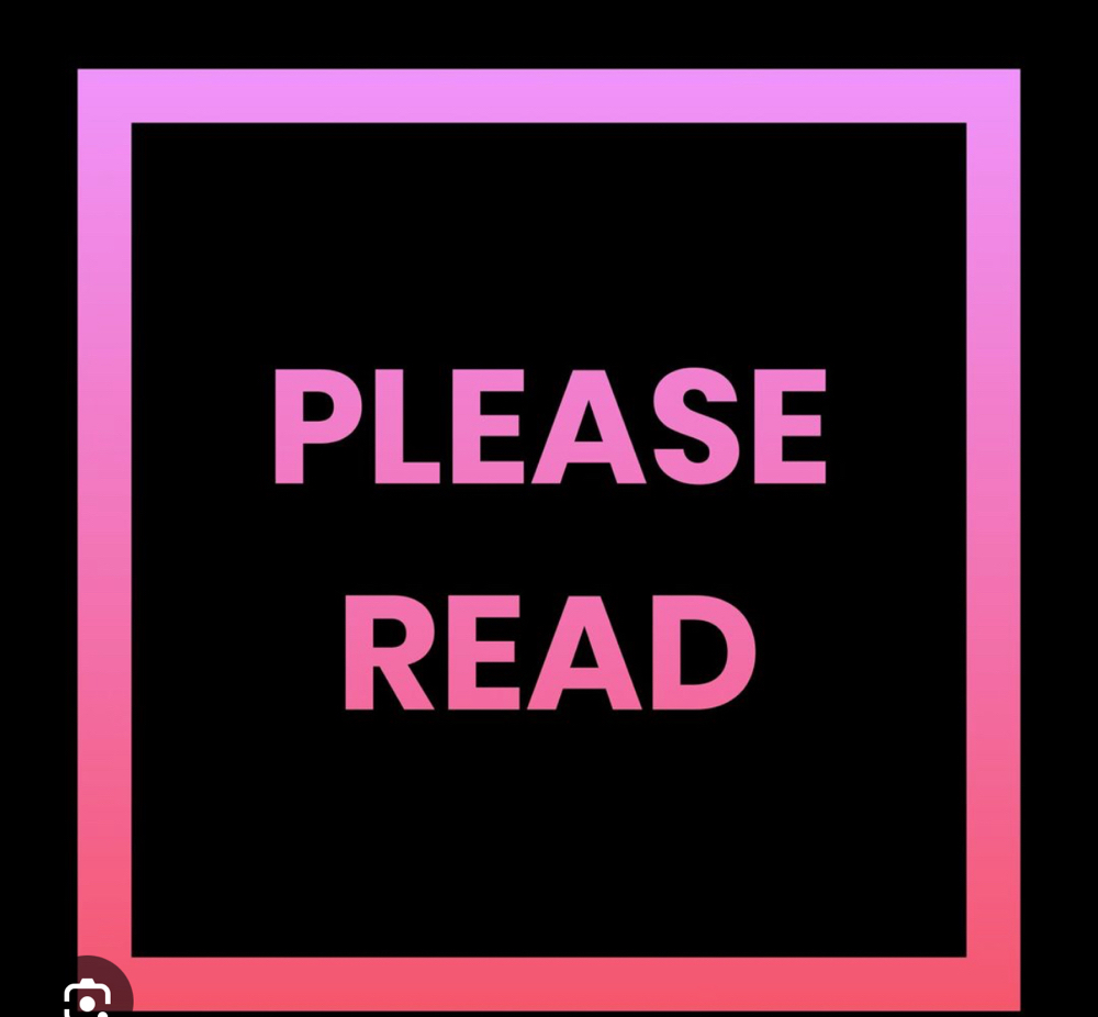 READ BEFORE BOOKING