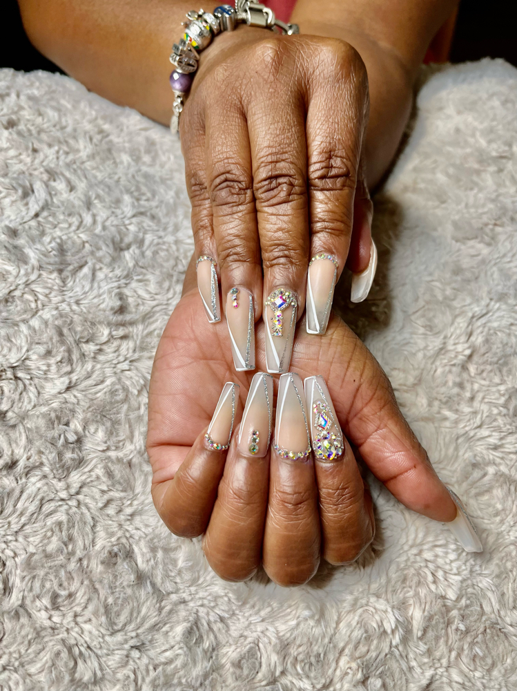 Partial Bling Nails