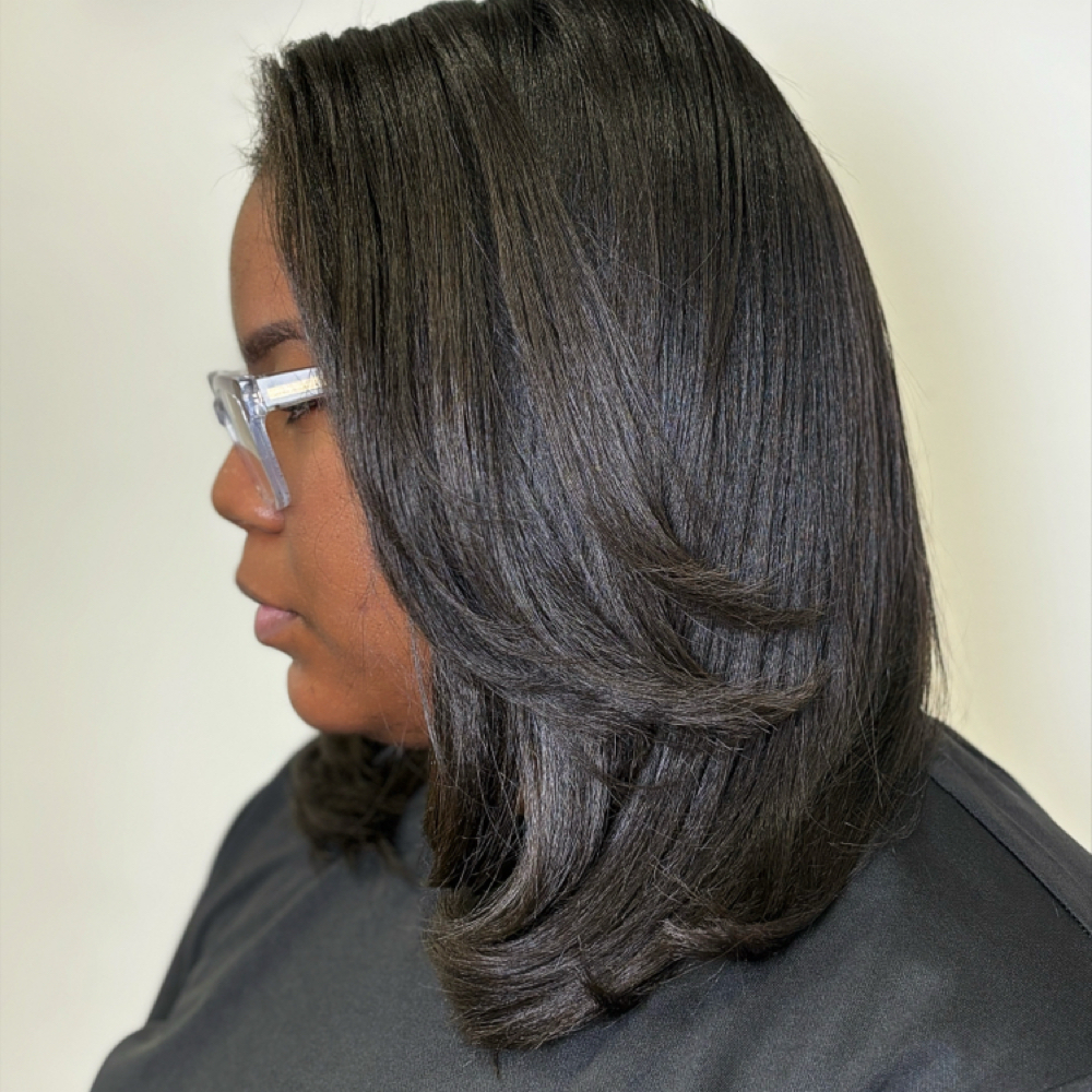 Relaxer & Style at Xclusive Styles Salon & Spa in Greenacres, FL