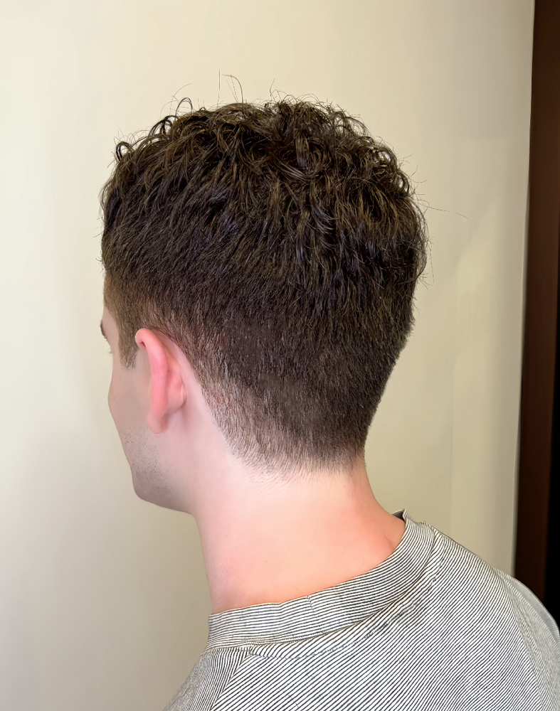 Clipper With Scissors Cut