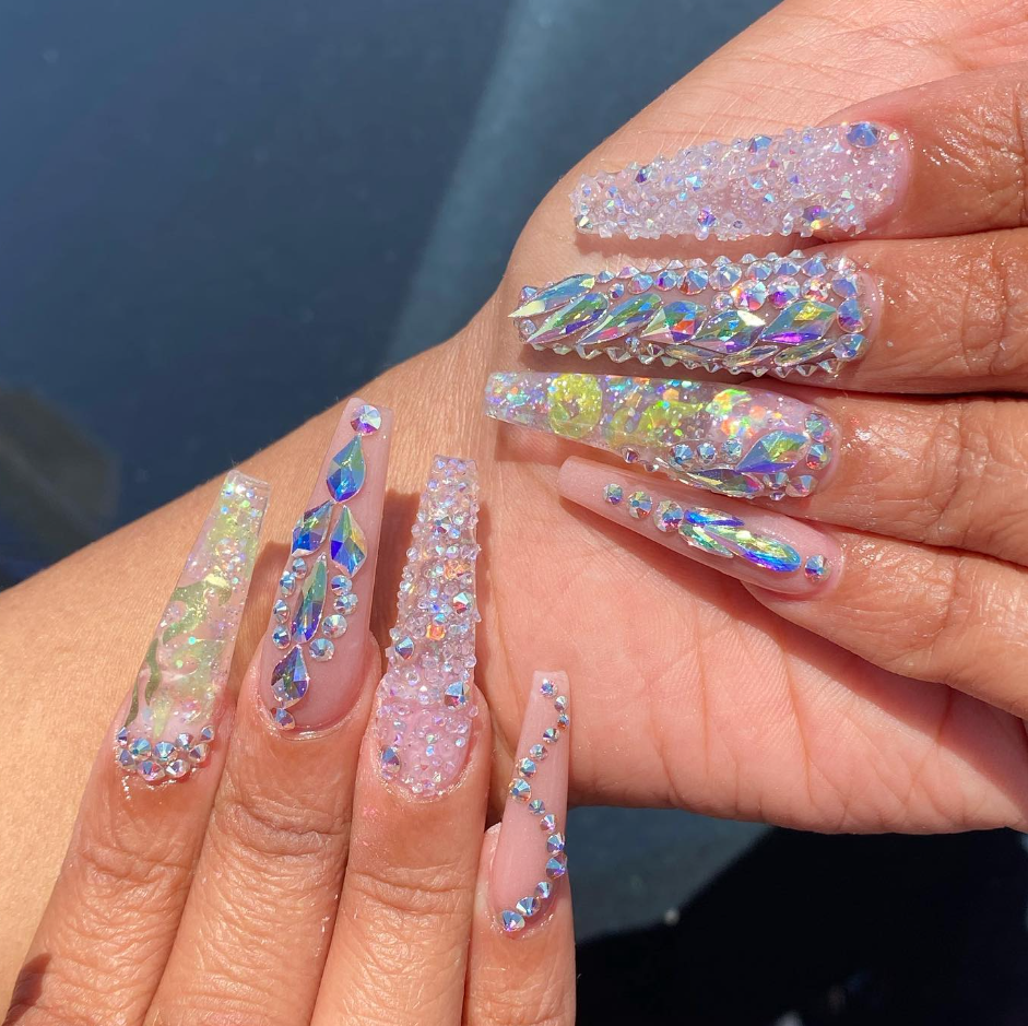 Crystal Ice Luxury FullSet at Glamour Nails & Spa in Harker Heights, TX