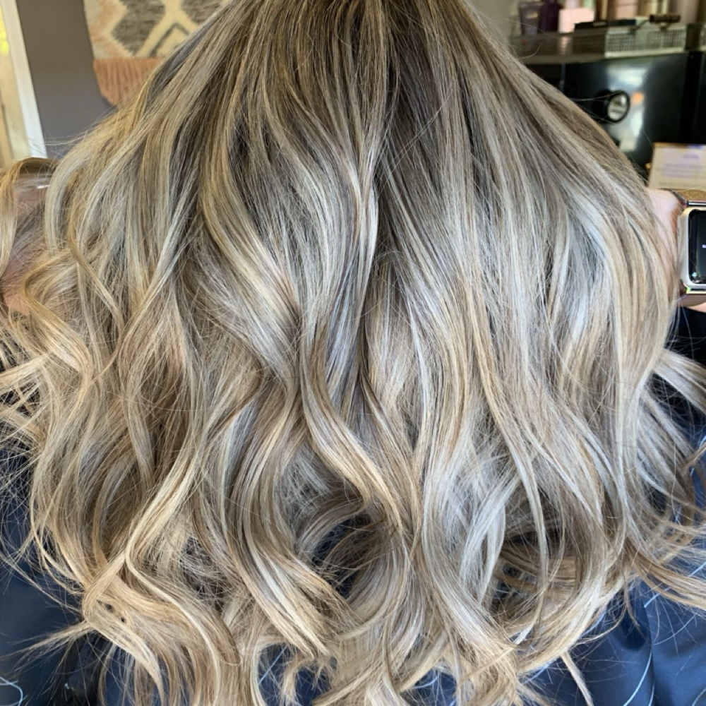Full Highlight with Root Touch Up at The Hive Salon Spa in Galt, CA