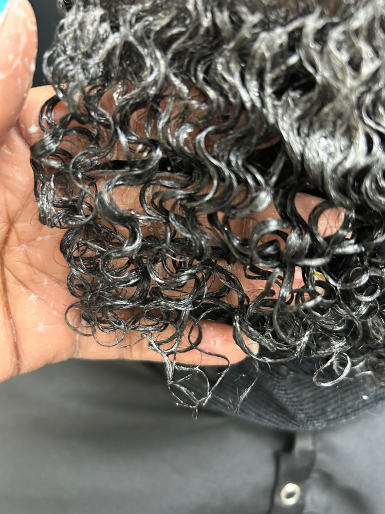 Curl Defining ( natural hair products are used to define natural curl pattern)