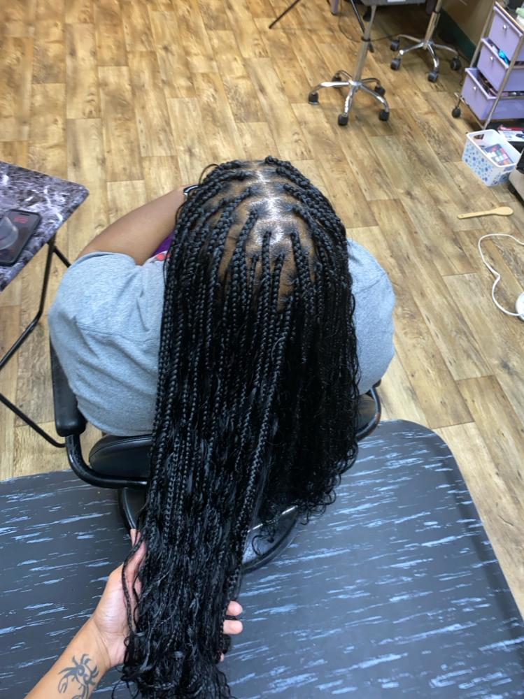 Small Boho Box Braids