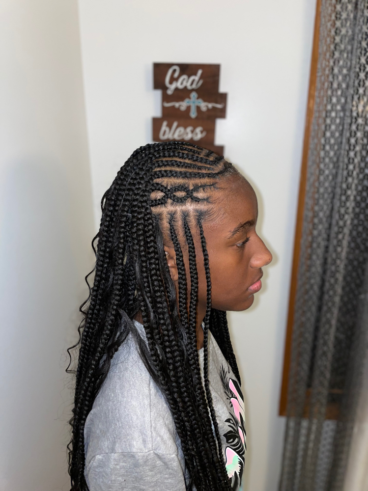 Boho Knotless W/ Large Freestyle