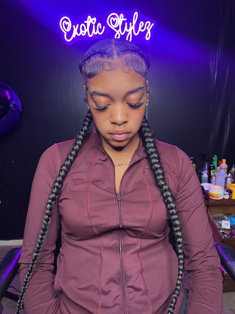 2 Feed-in Braids at ExoticStylezbyReđź’• in Alabaster, AL