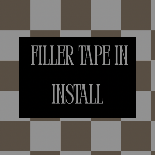 Filler Tape In Install