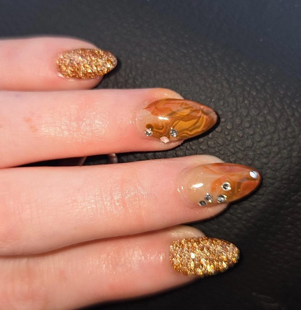 Marble (nail Art) $3 Per Nail at Gloss Boss Nails in Nampa, ID