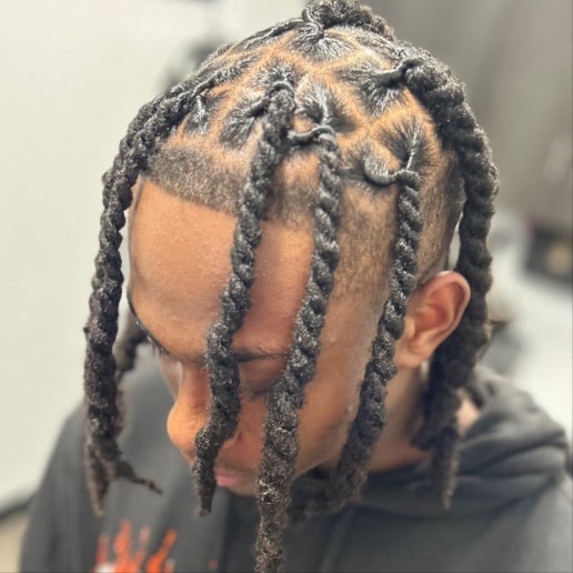 Loc two strand ADD ON at KAAATWALK Hair Studio in Virginia Beach, VA