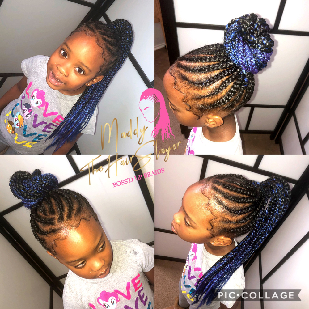 Kids Braided Ponytail/ Bun