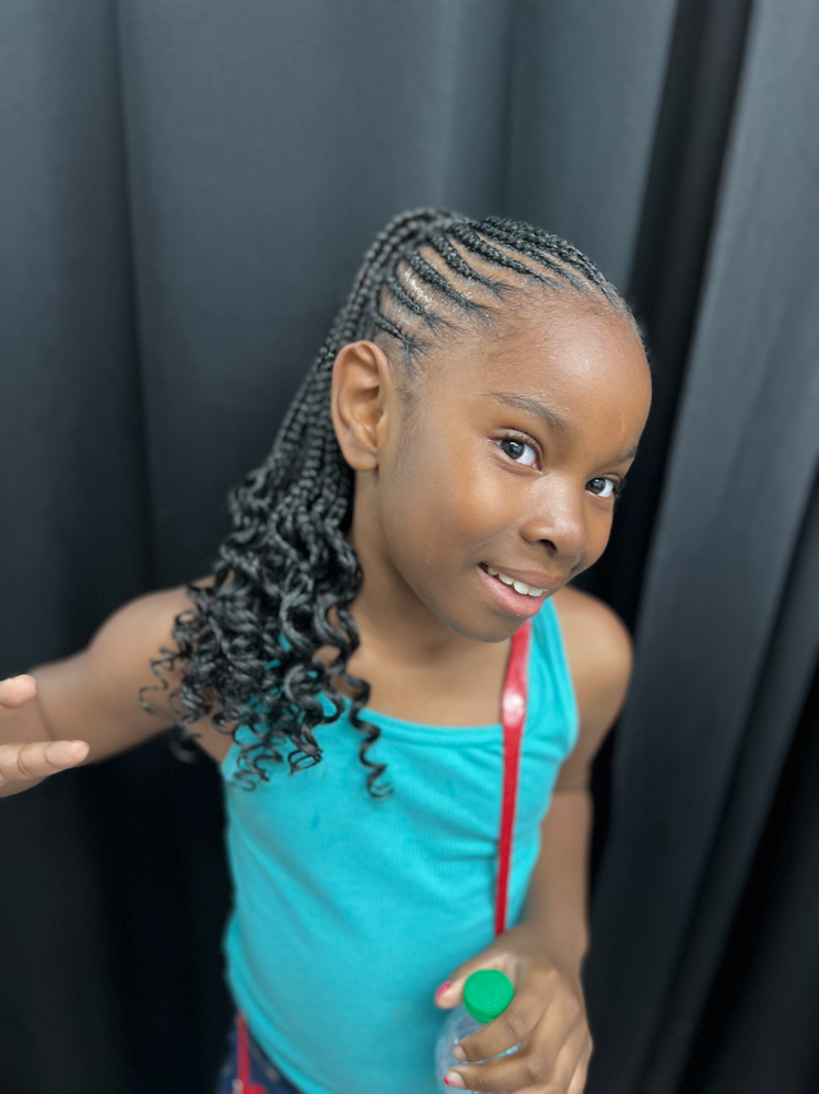 Kids Braids With Added Hair