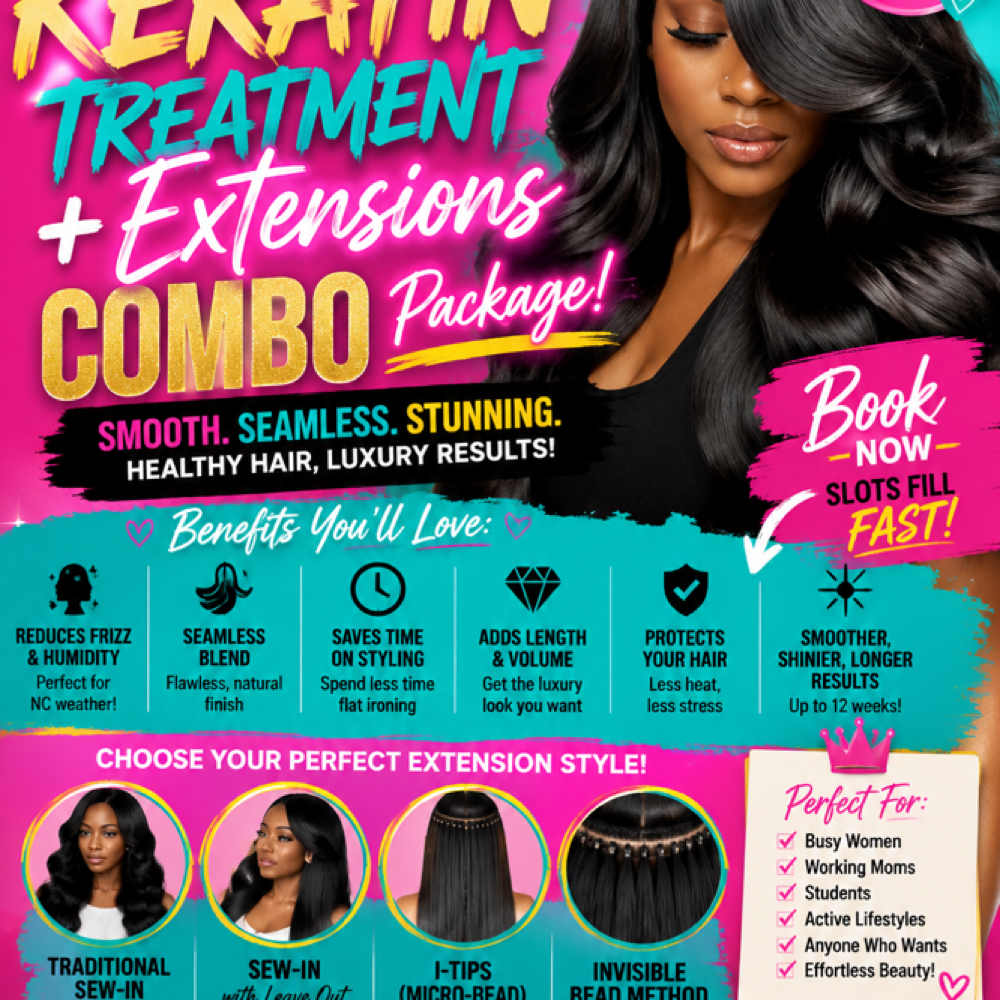Keartin & Extensions Combo at Hera By Tiff Studio, LLC in Mooresville, NC