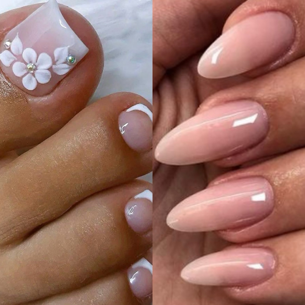 Acrylic Full Set/no Chip Pedi