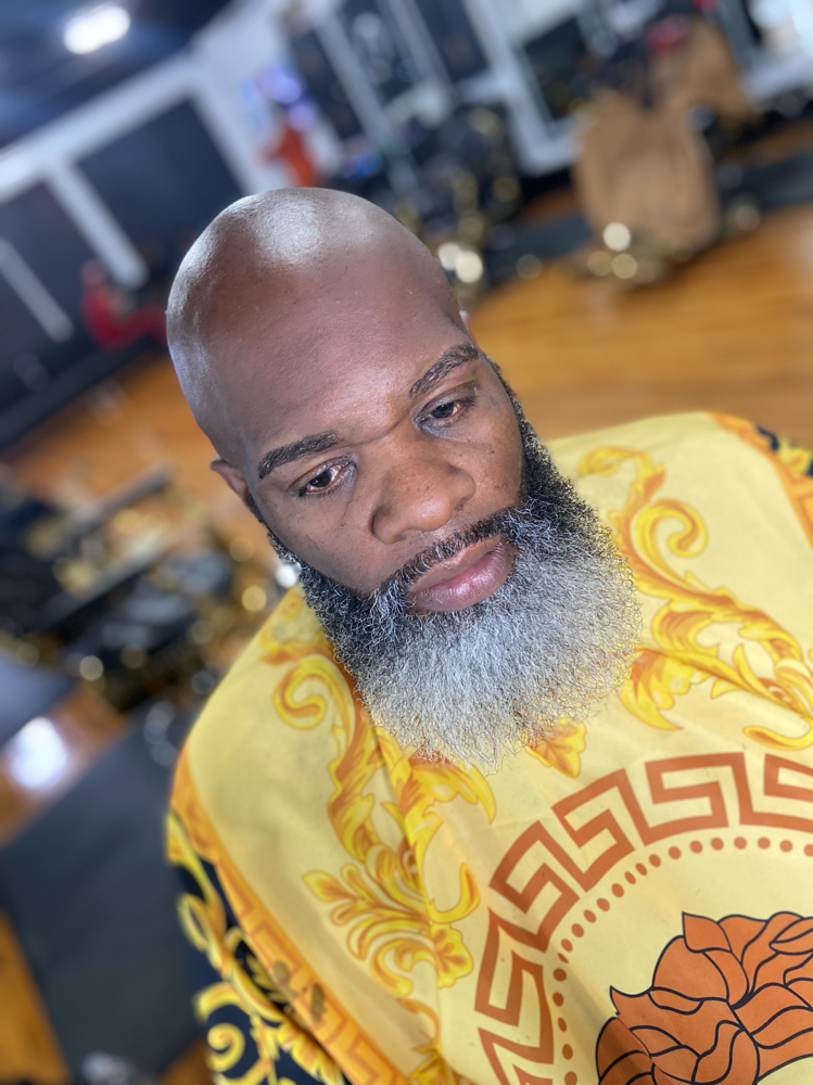 Bald Service With Straight Razor