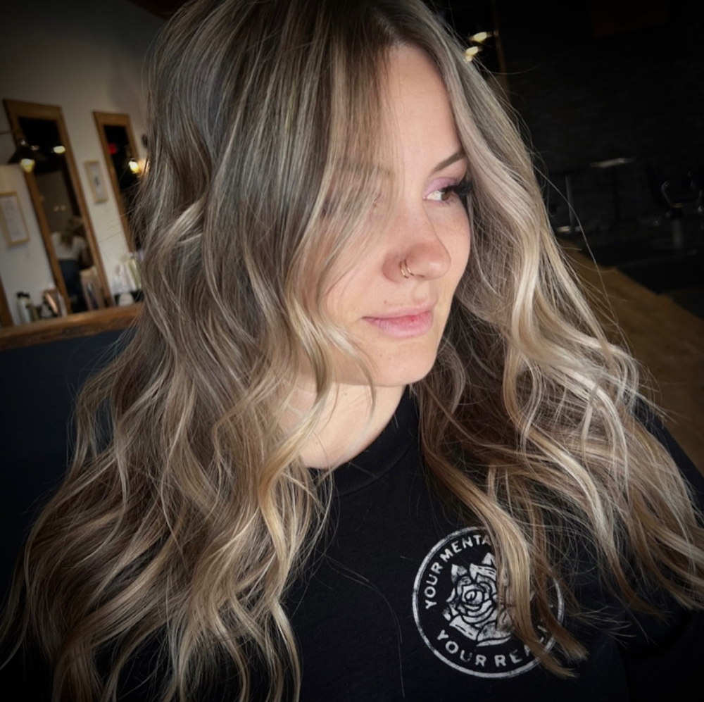 Partial Dimensional Blonding at Hair By Karla Larsen in Villa Park, CA