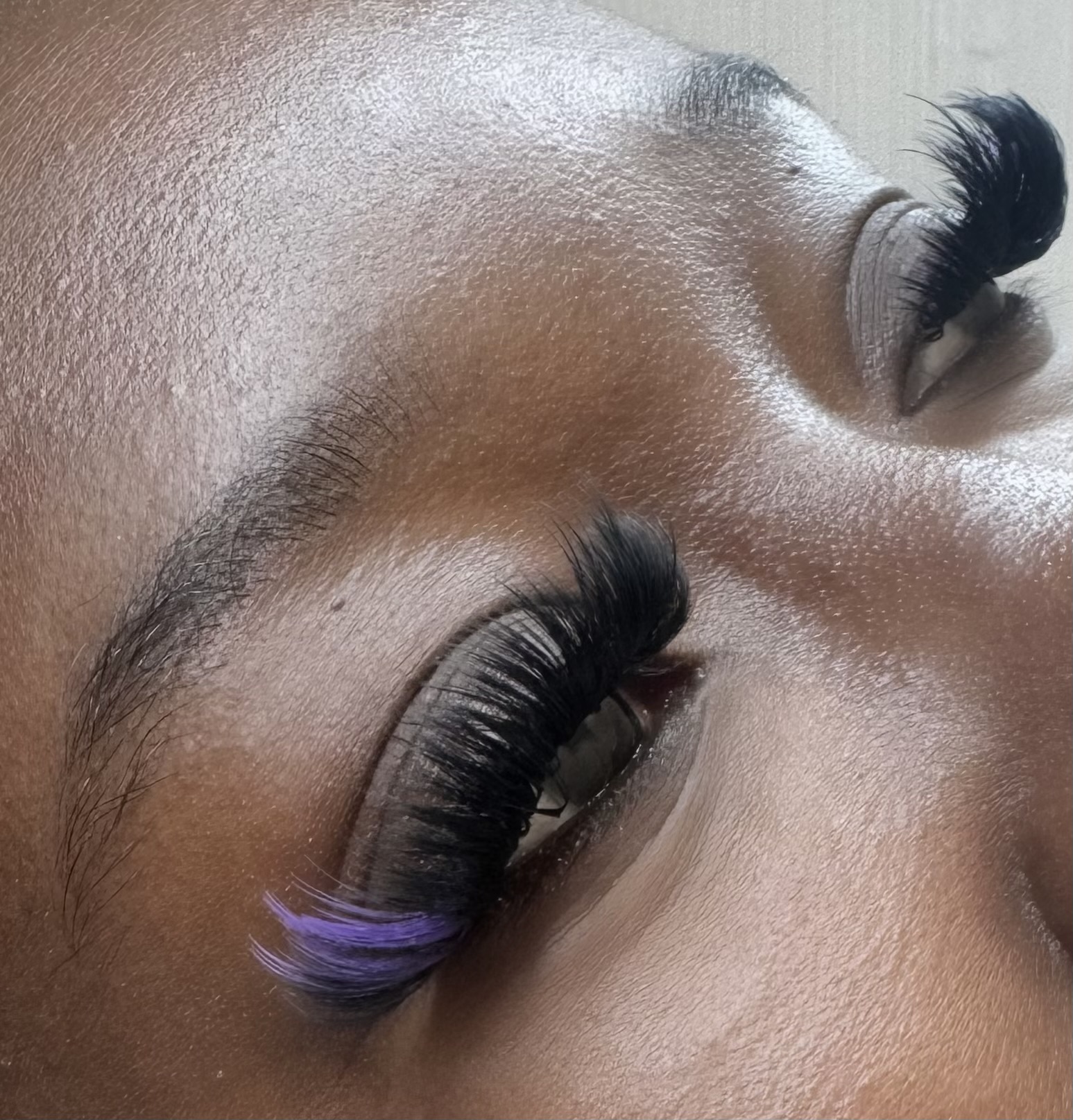 Lash Extension Pop of Color