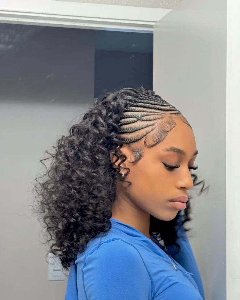Fulani Braids With Sew in