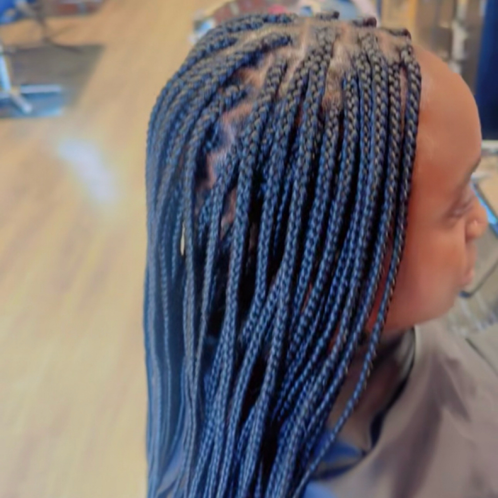 Medium Box Braids at Crowned By Braids in Tonawanda, NY
