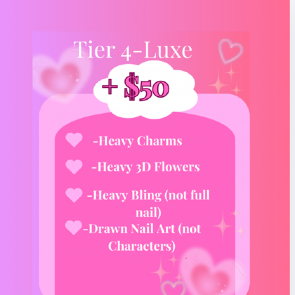 Tier 4- Luxe Full Set at Nailicious in Fayetteville, NC