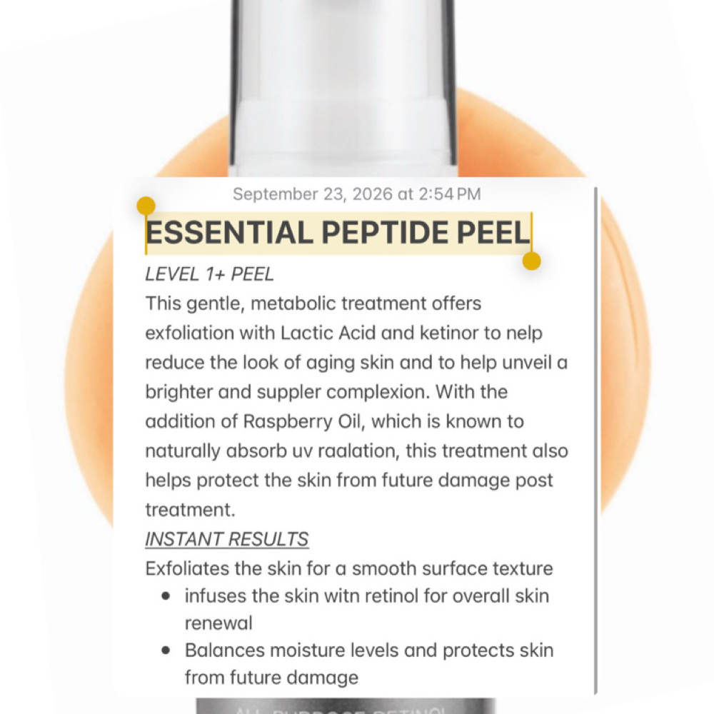 Essential Peptide Peel Szn ✨ at The Powder Room By Joanne, LLC in Whittier, CA