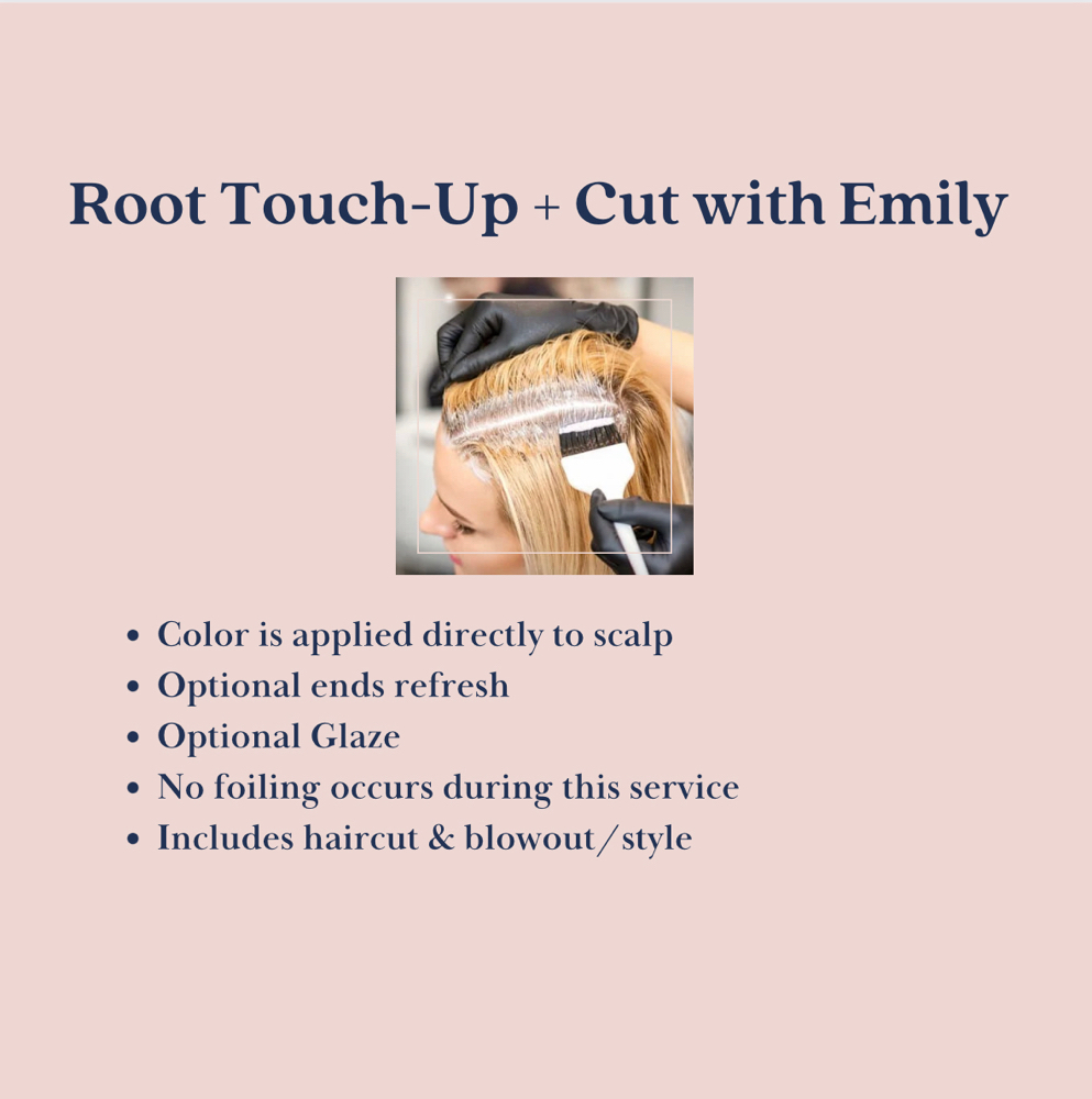 Root Touch Up + Cut W/ Emily